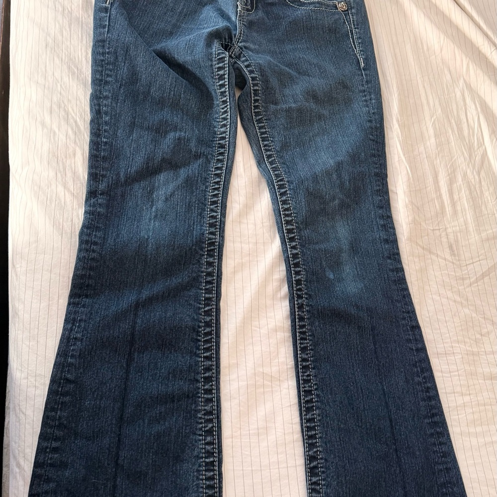 Miss Me Dark Blue Flare Jeans